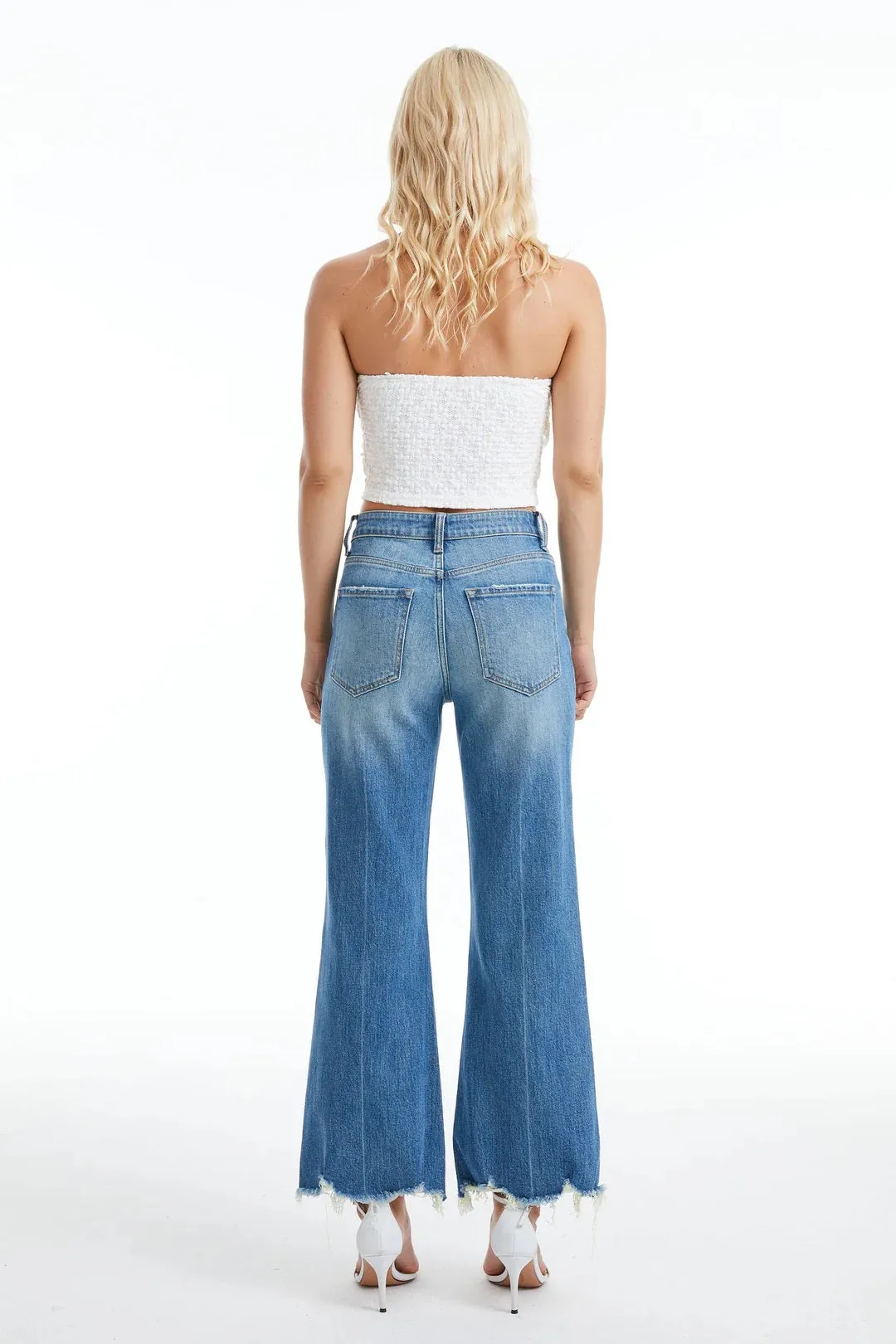 BAY Wide Leg Frayed Hem