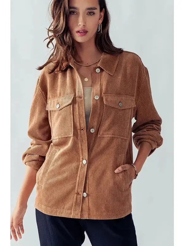 Bella Button Down Corduroy Jacket