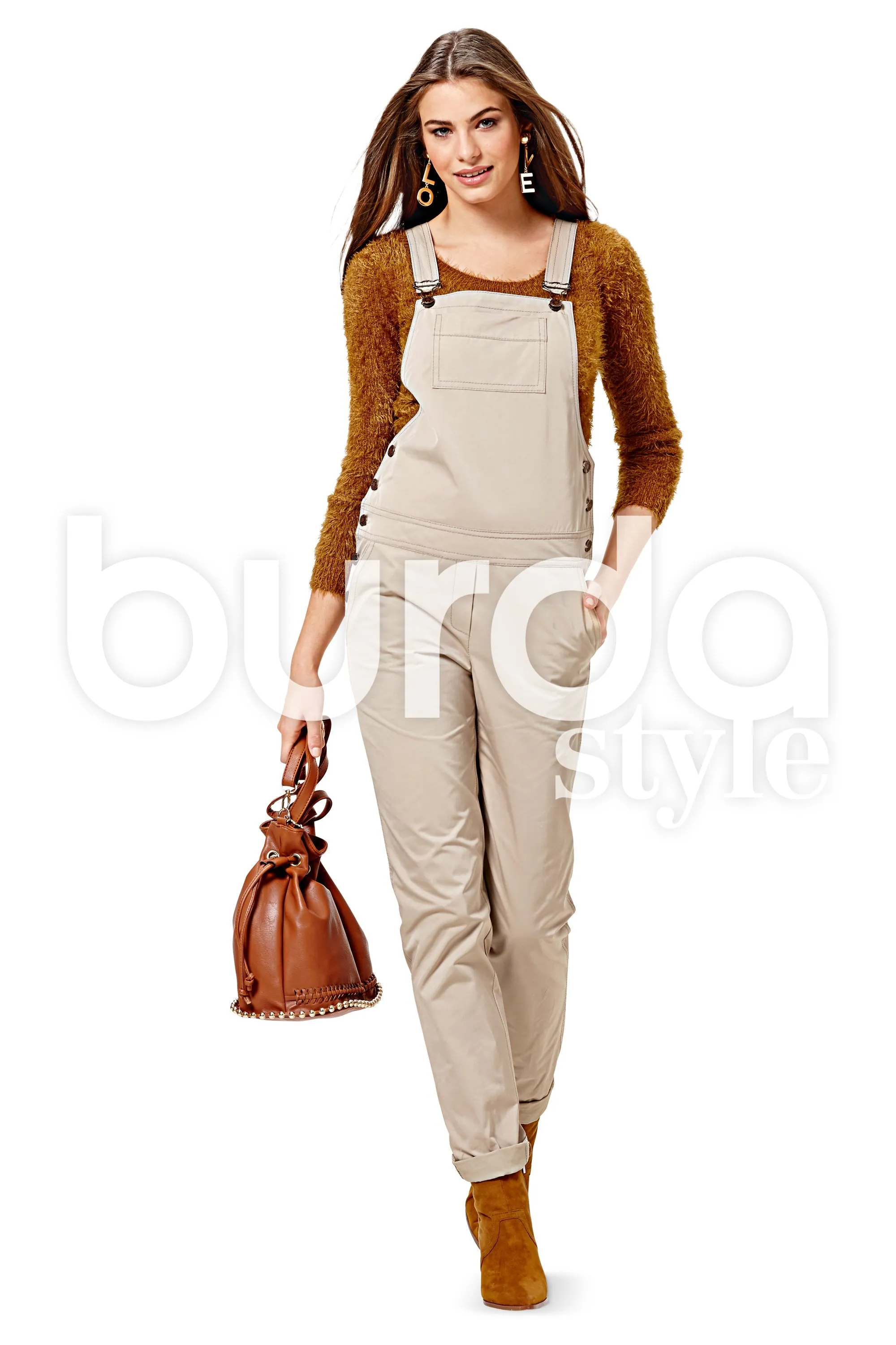 Burda 6599 Dungarees pattern