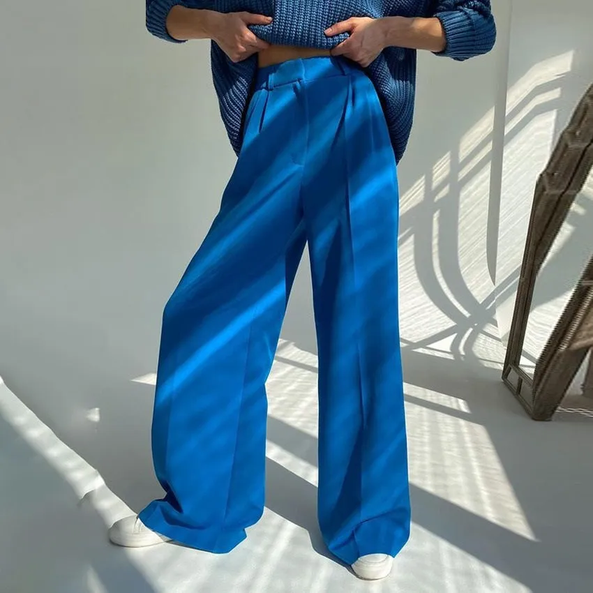 Chic Redefined High-Waisted Wide-Leg Trousers