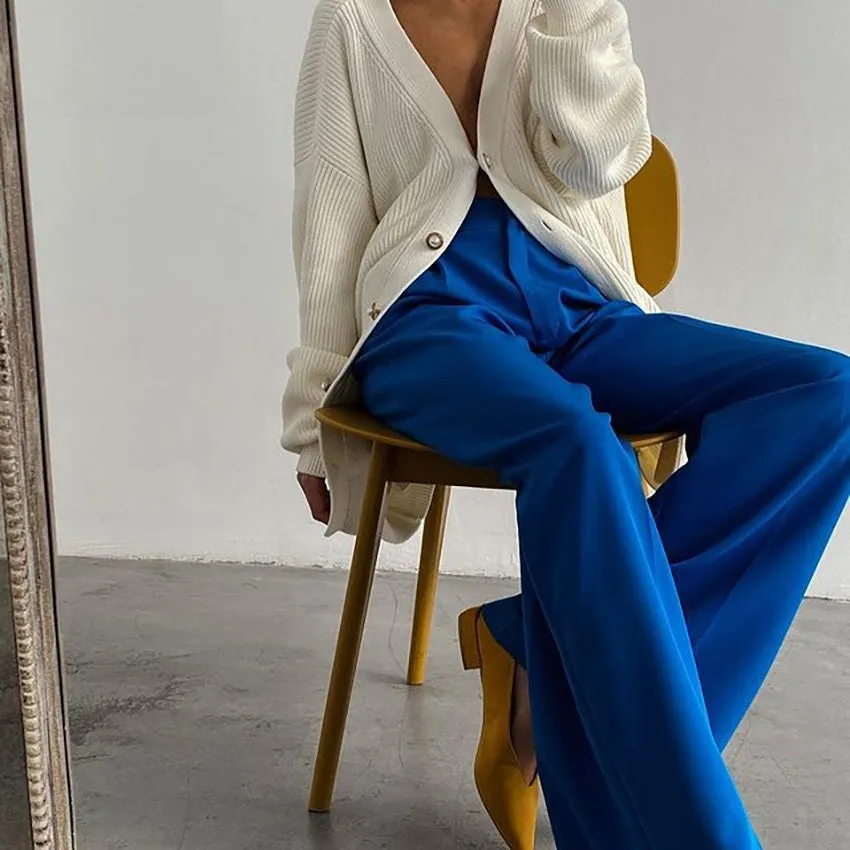 Chic Redefined High-Waisted Wide-Leg Trousers