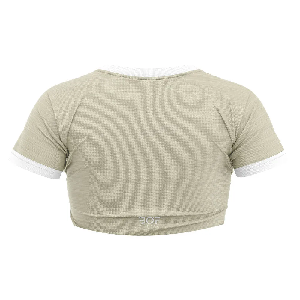 Crop Top - Beige Melange