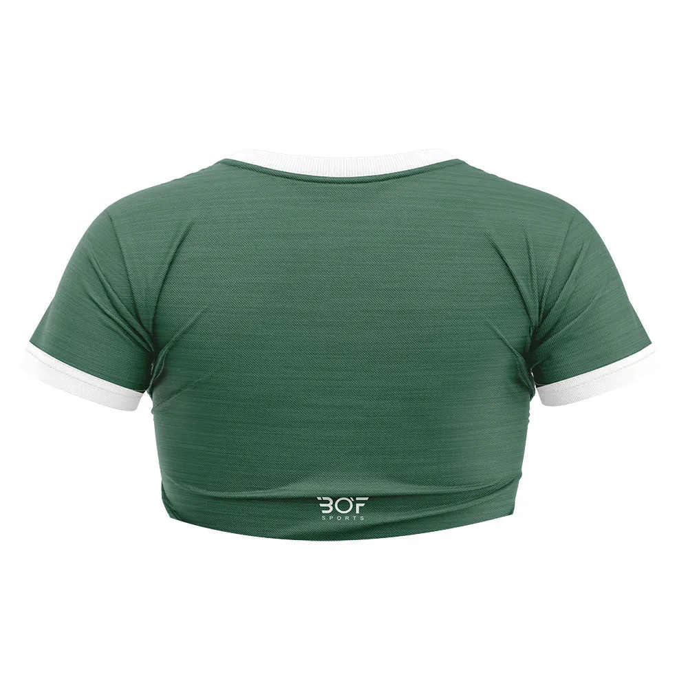 Crop Top - Green Melange