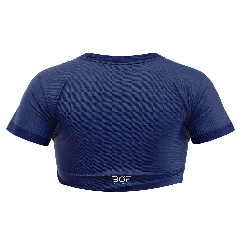 Crop Top - Navy Melange