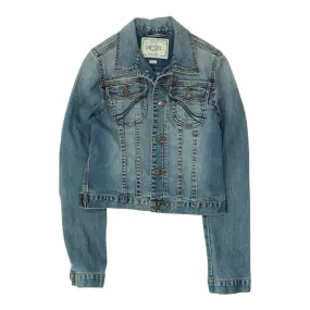 Diesel Womens Blue Denim Jean Jacket | Vintage Casual Stylish Designer Outerwear