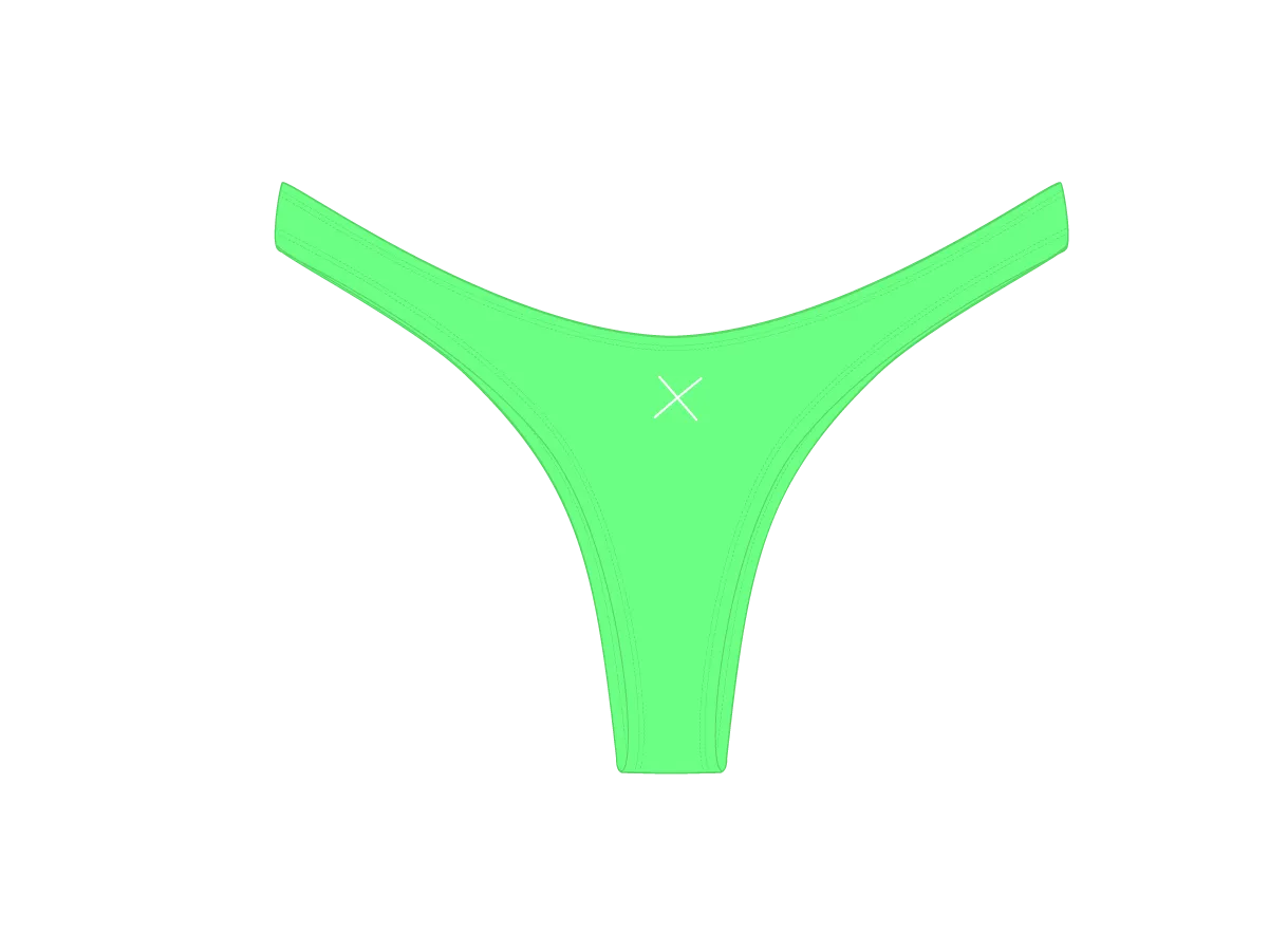 Electro Green Chic 80's Bottoms