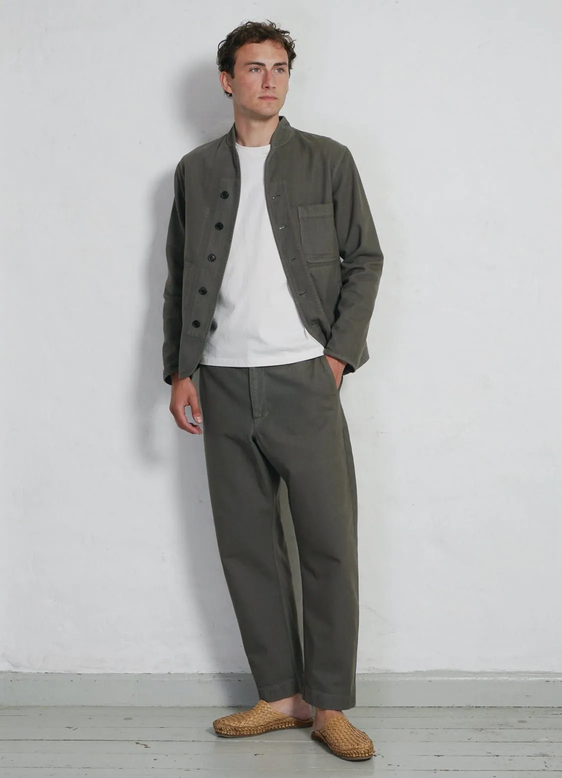 ERLING | Refined Work Jacket | Green Grey