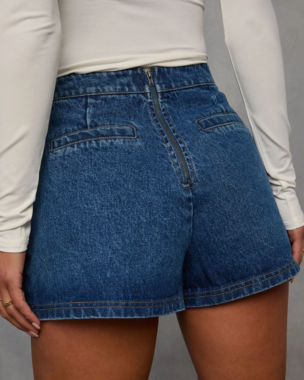 Fiona Denim Mini Skort