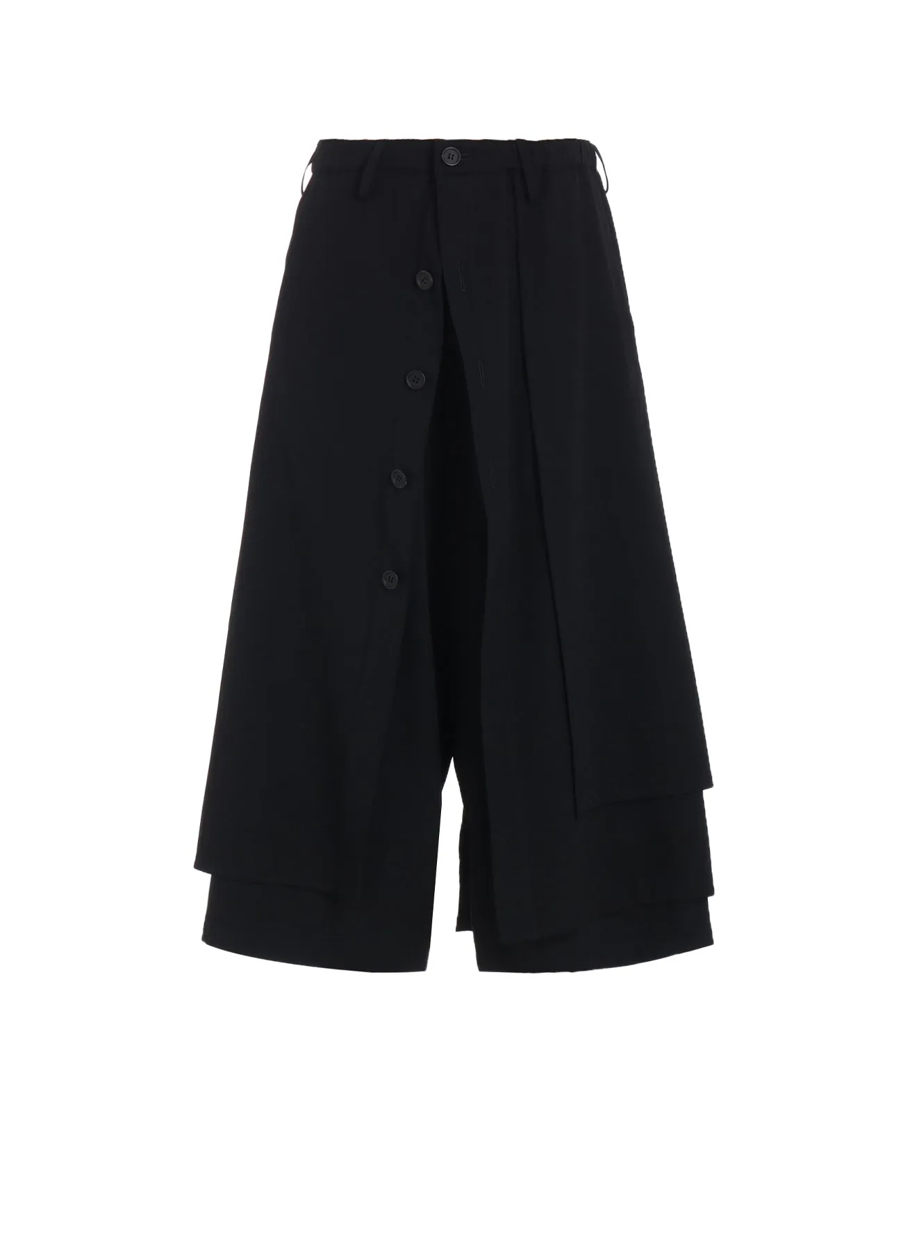 GABARDINE WRAP PANTS