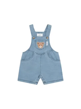 Huxbaby Huxbear Knit Denim Short Overalls