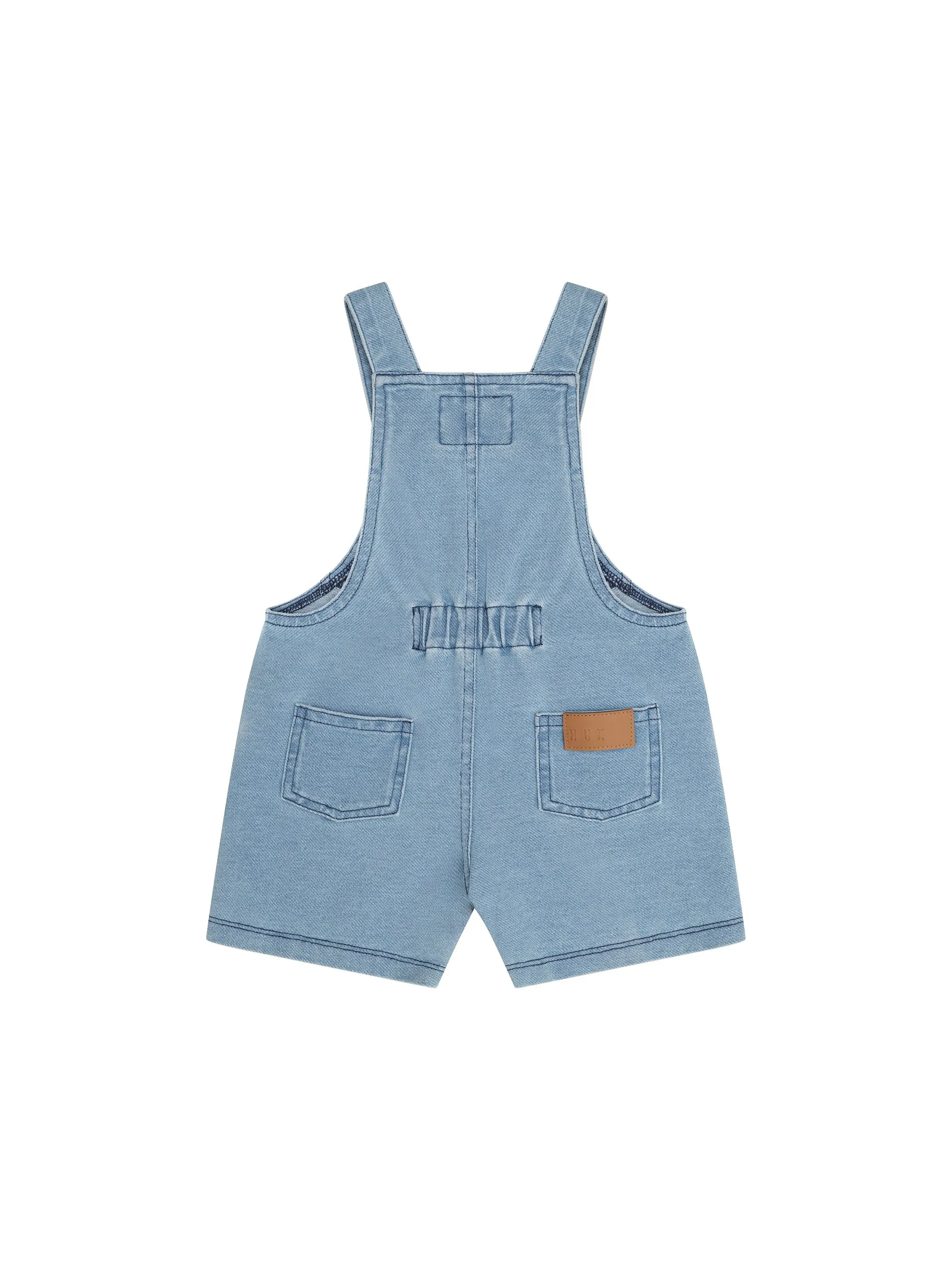 Huxbaby Huxbear Knit Denim Short Overalls