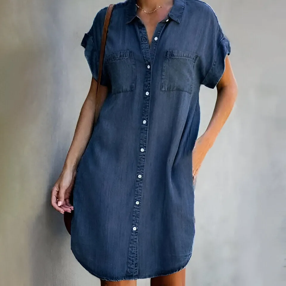 Ivyshape | Comfy Chic Denim Dress