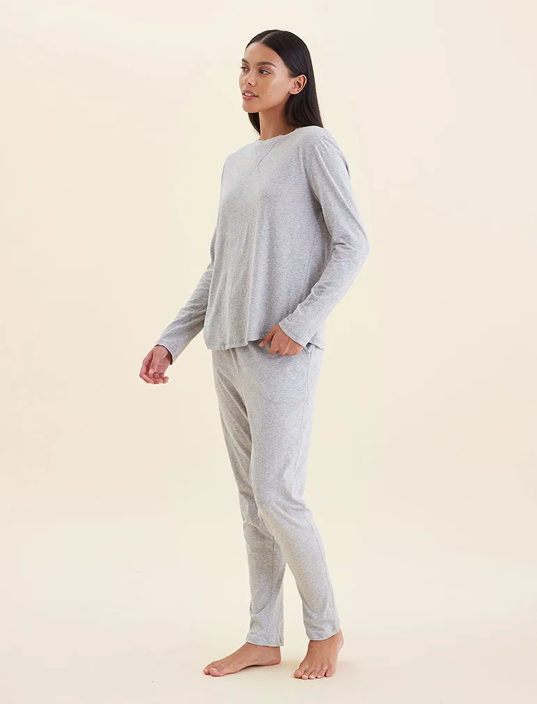 Jada Organic Cotton Knit Long Sleeve Tee