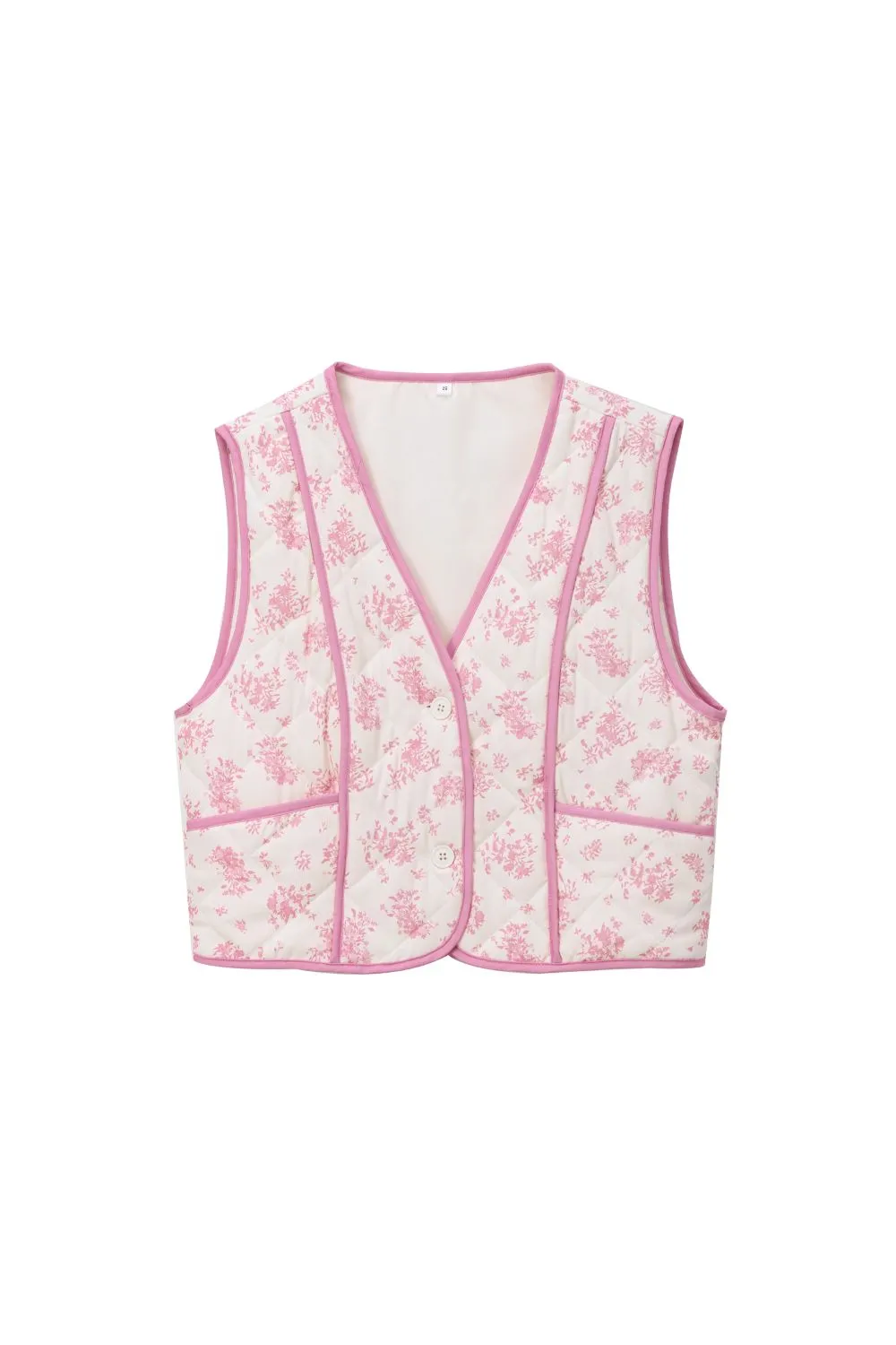 'Jade Versatile Printed Quilted Vest Top