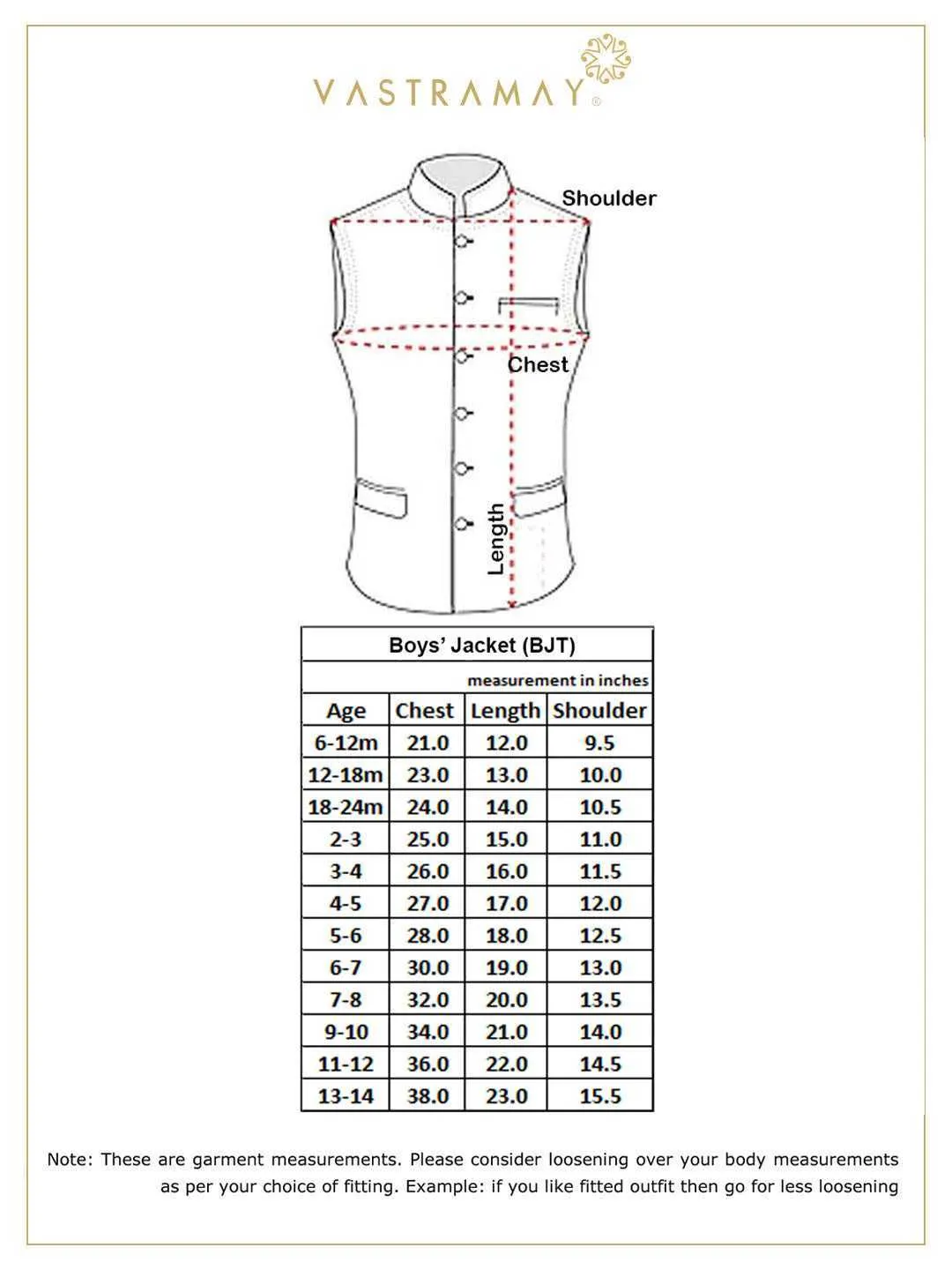 Jashvi Boys' Black Silk Blend Nehru Jackets