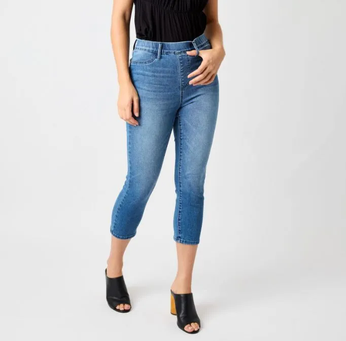 Judy Blue Hi Waist Pull On Capri