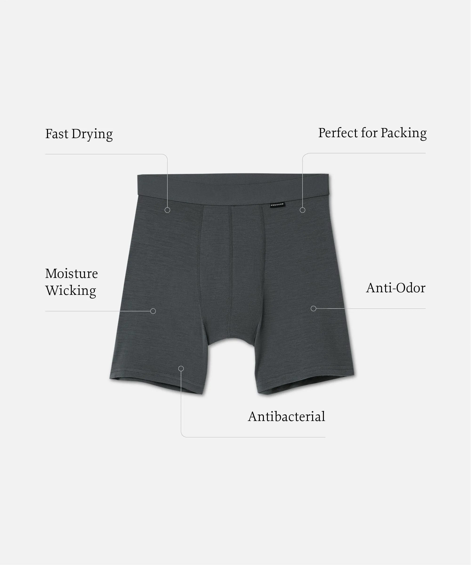 Men's Merino Wool Boxer Briefs