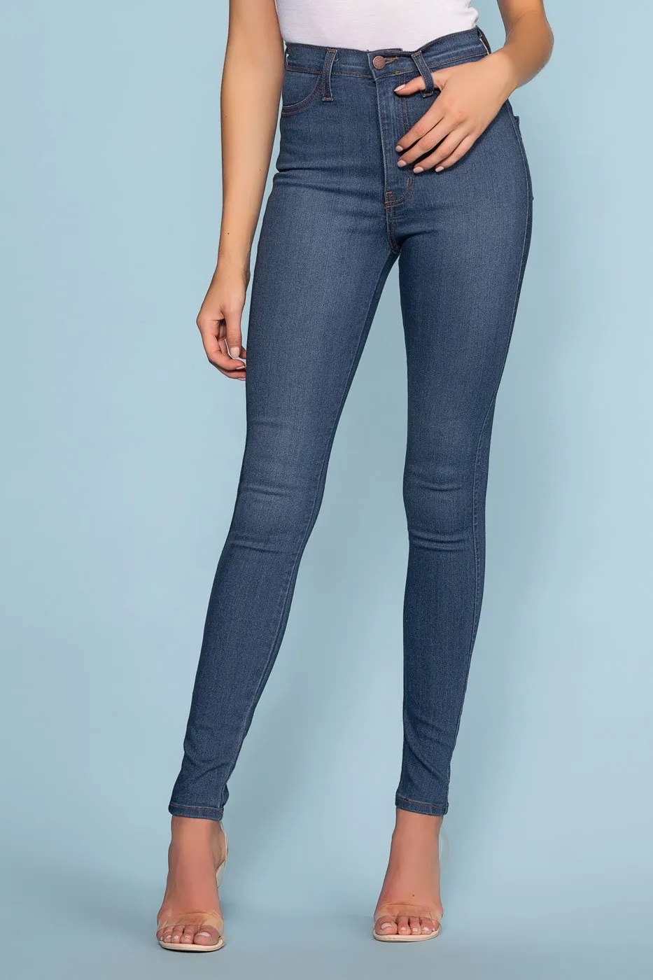 Mika High Waisted Jeans - Medium Wash