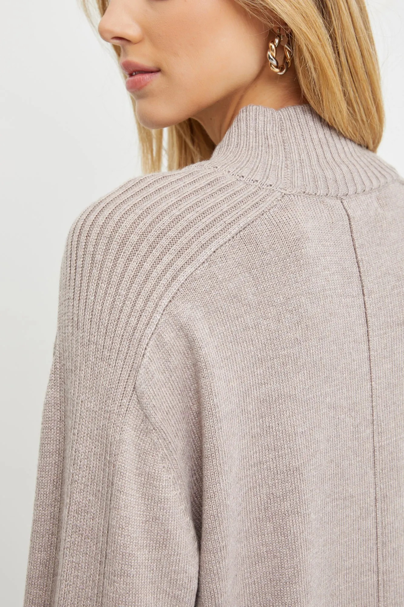 Mocha Mock Neck Chabot