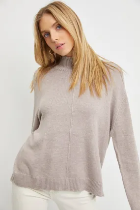 Mocha Mock Neck Chabot