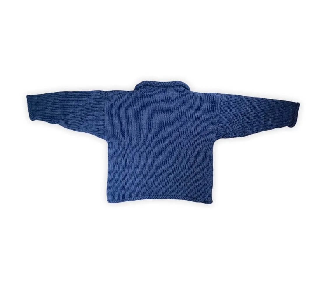 Navy American Flag Roll Neck Sweater