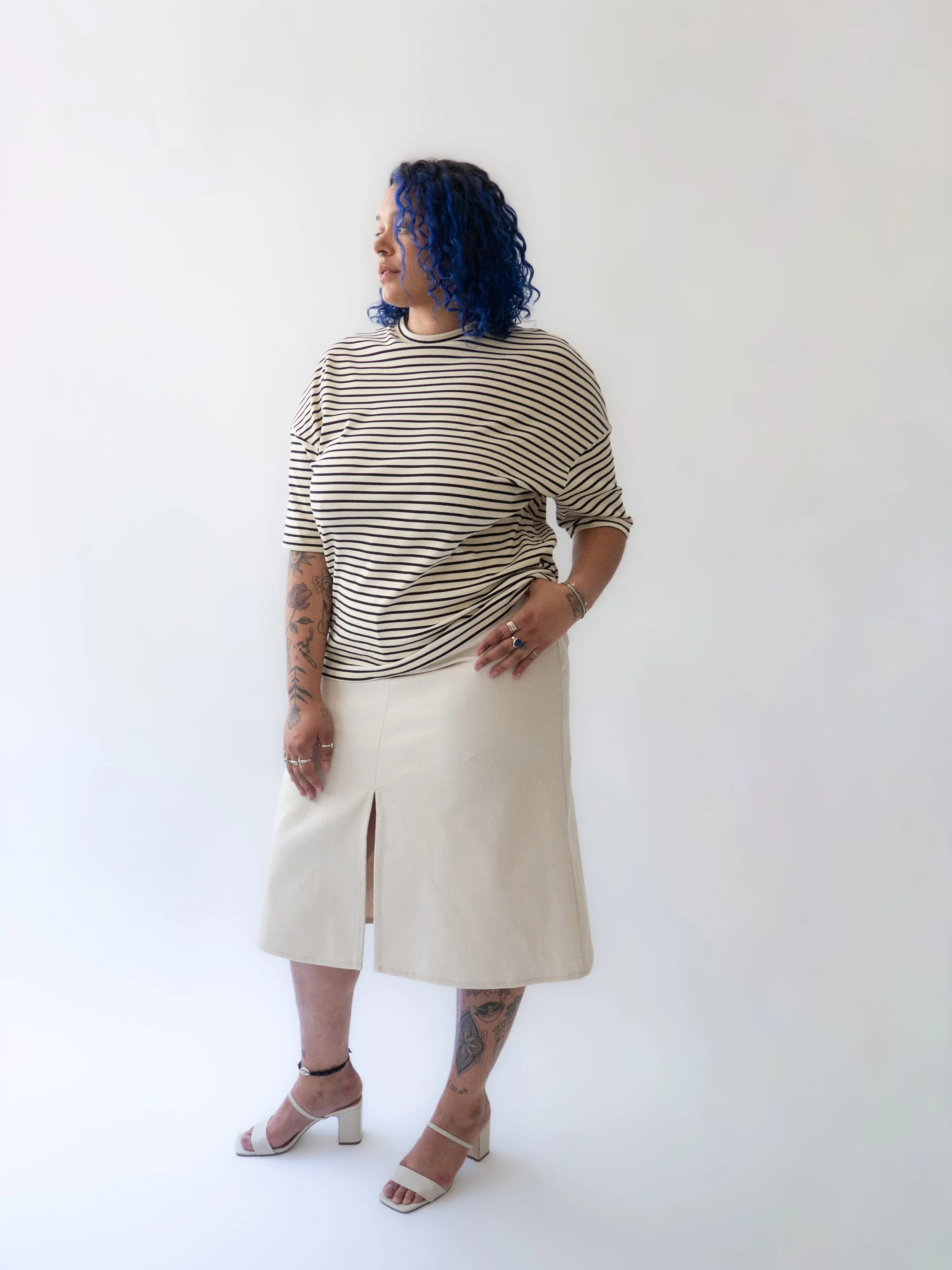 NITA natural denim skirt