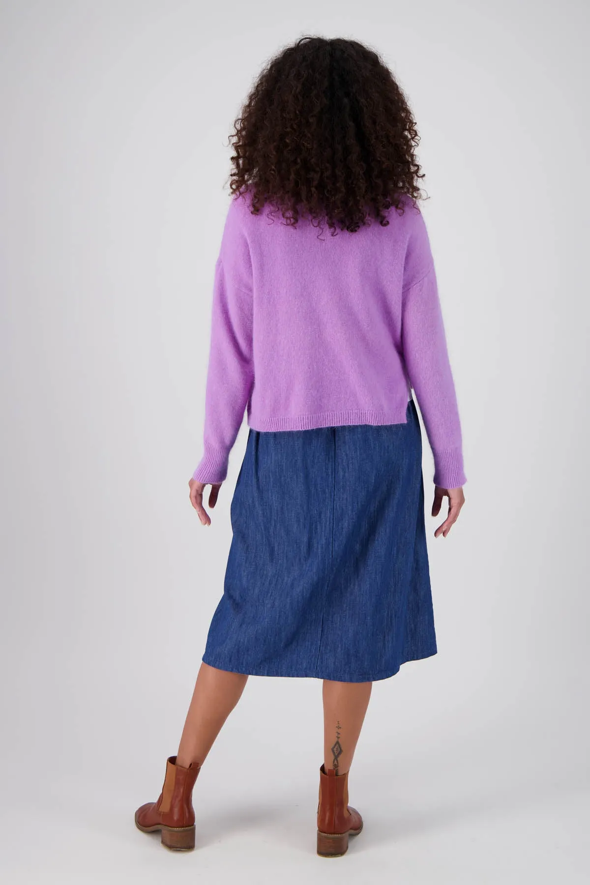 Otago Skirt Mid Wash in Denim