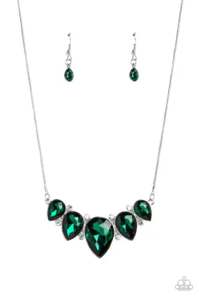 Paparazzi Necklace ~ Regally Refined - Green