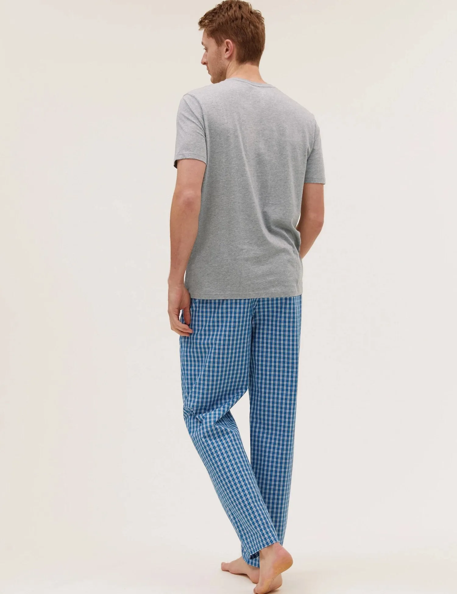 Pure Cotton Checked Pyjama Set