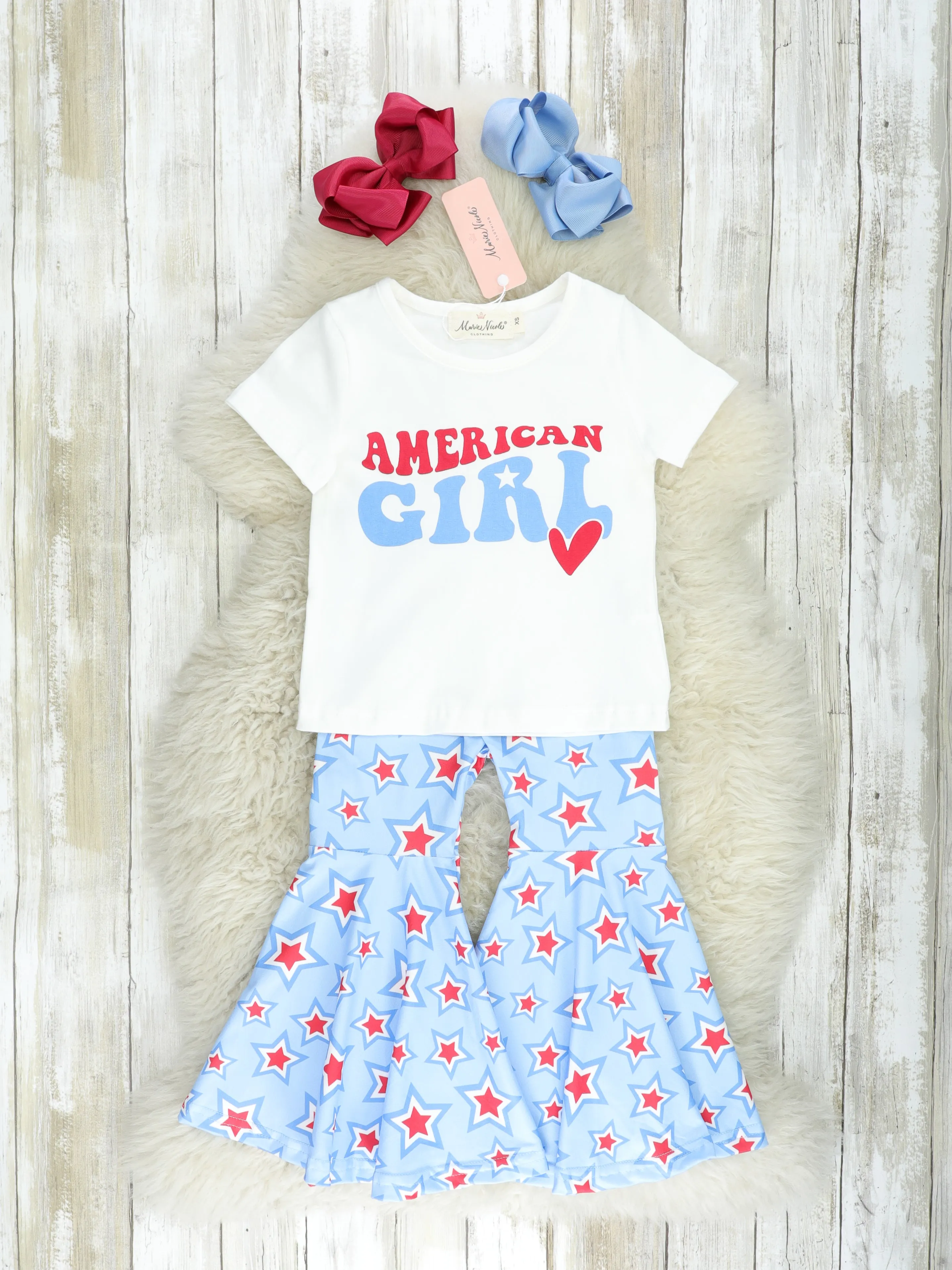 "American Girl" Star Bell Bottom Outfit