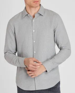 Refined Pinstripe Twill Shirt