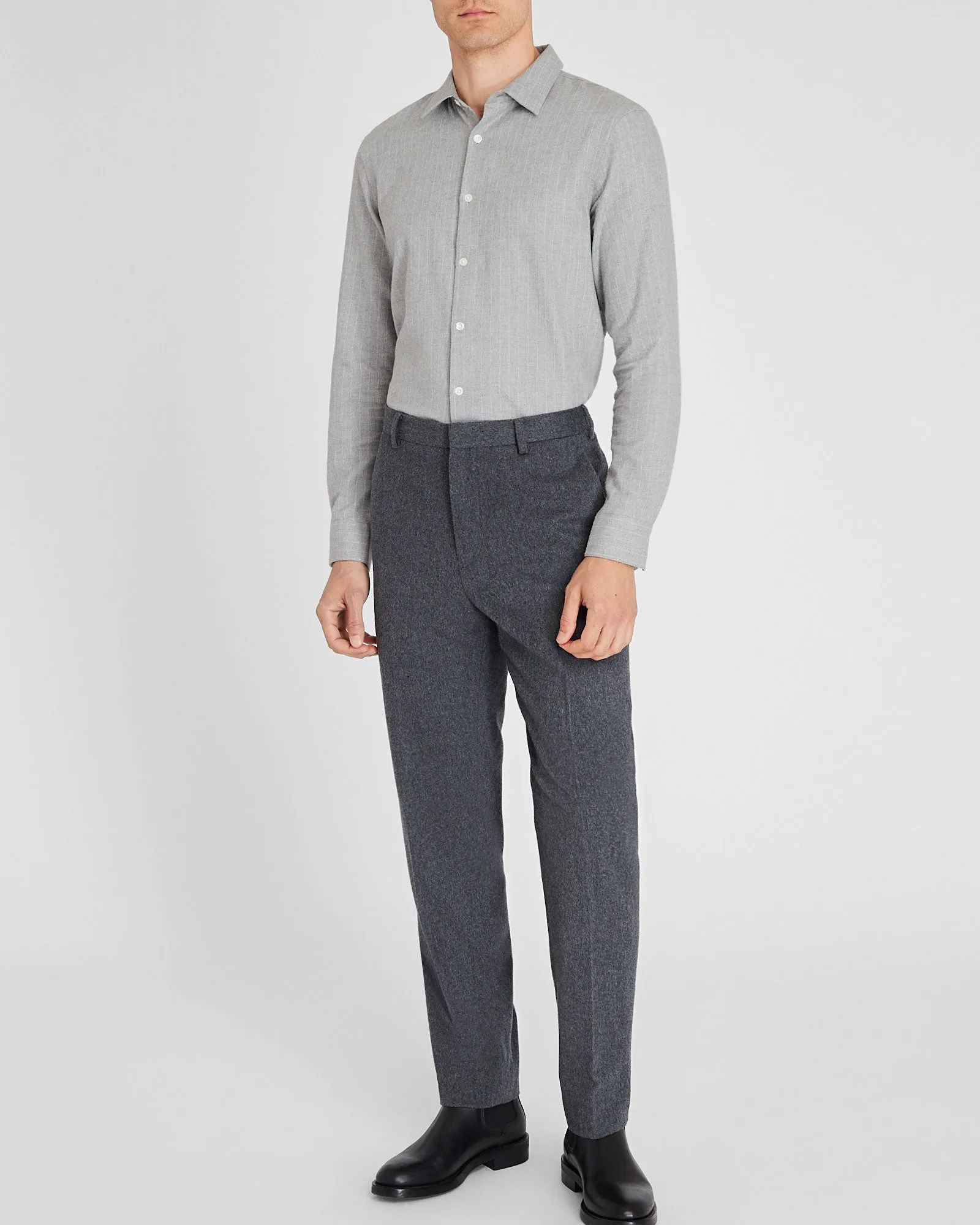 Refined Pinstripe Twill Shirt