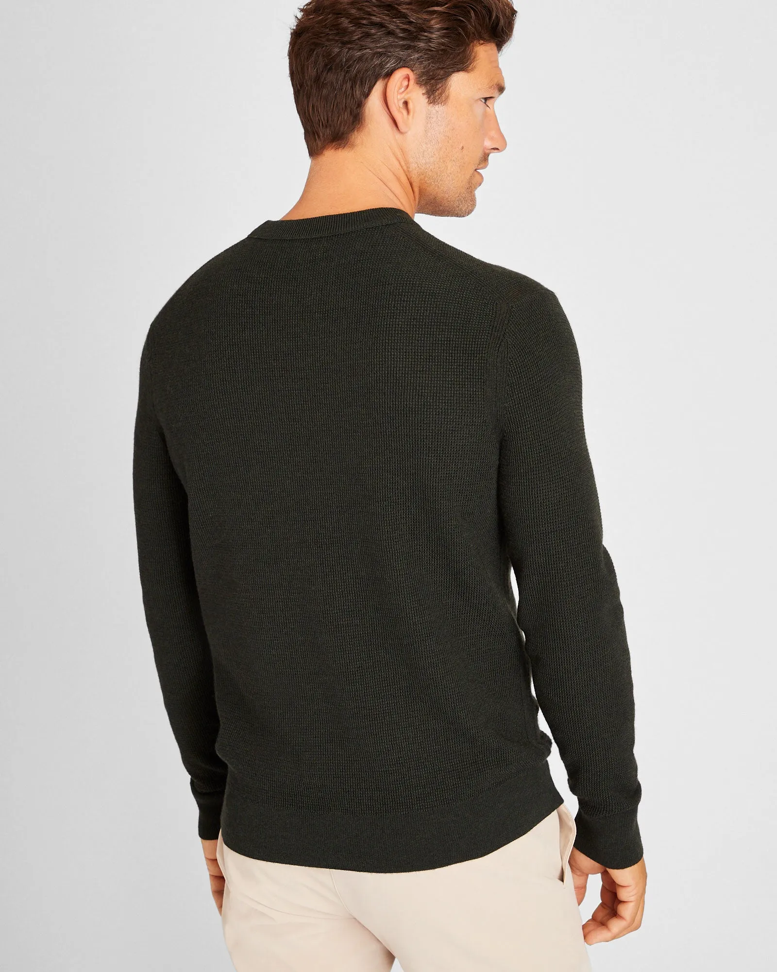 Refined Textured Wool Sweater