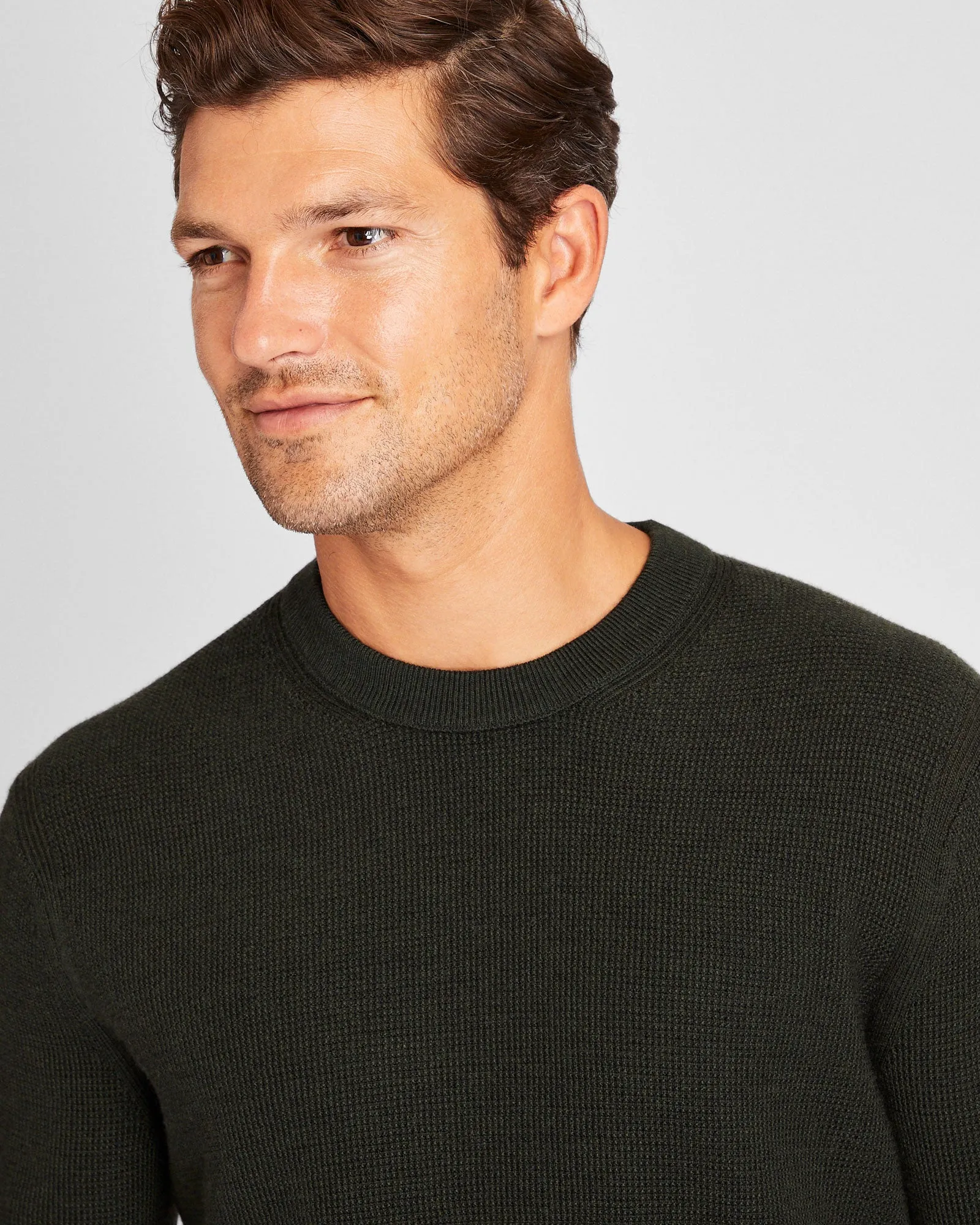 Refined Textured Wool Sweater