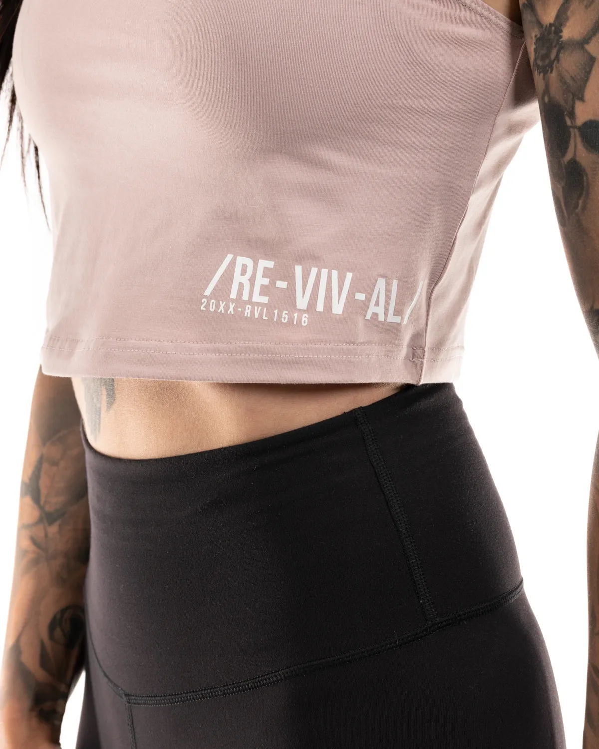 Refined - Women's Crop Top - Dusty Rose