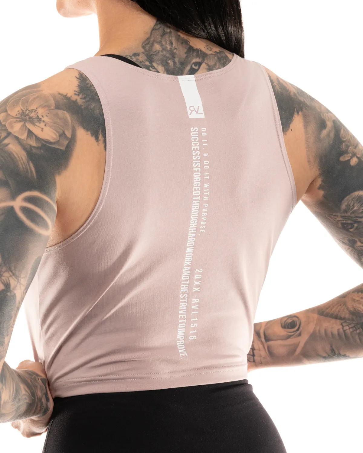 Refined - Women's Crop Top - Dusty Rose