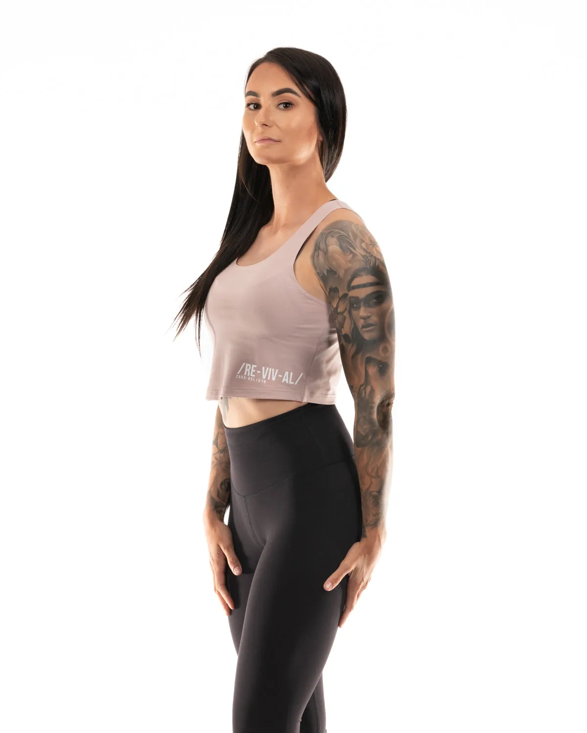 Refined - Women's Crop Top - Dusty Rose