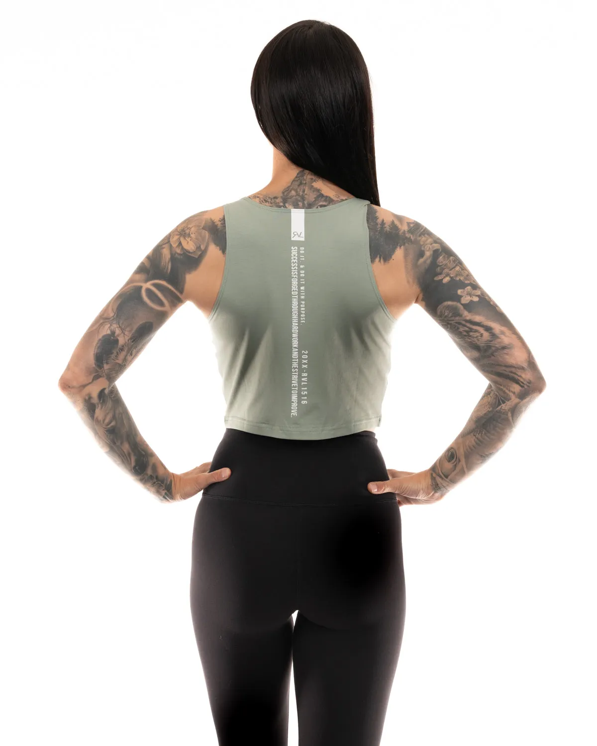 Refined - Women's Crop Top - Sage