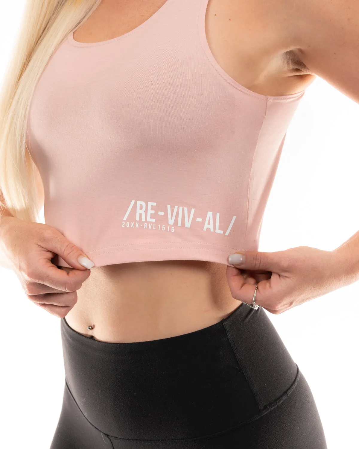 Refined - Women's Crop Top - Salmon