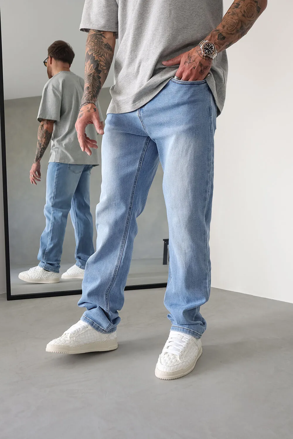 Regular Fit Jeans - Light Blue