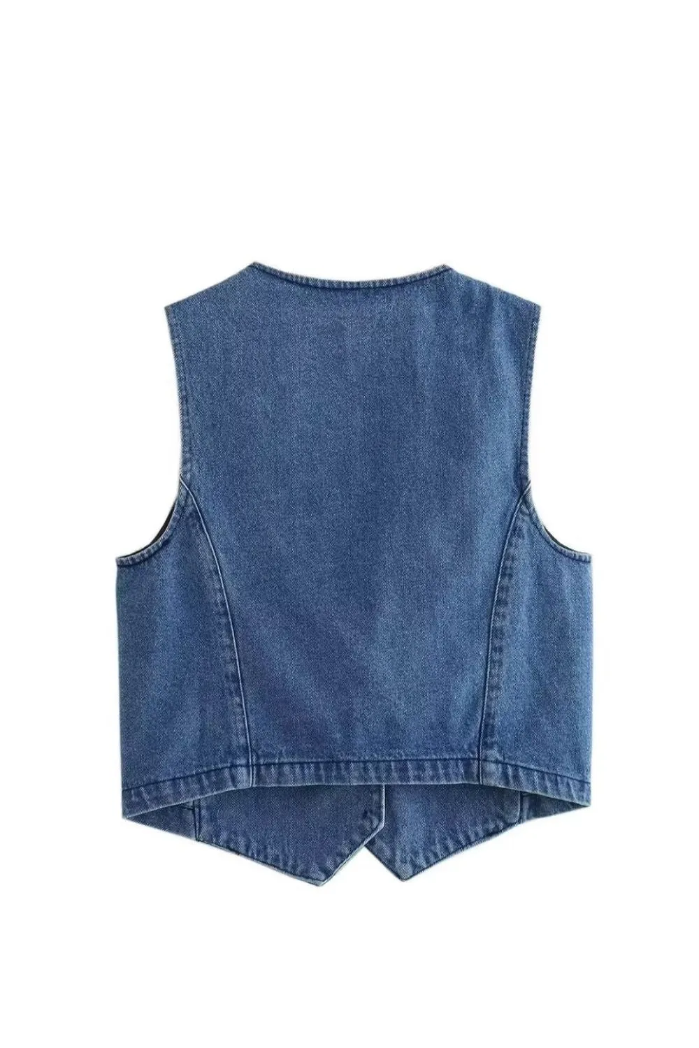 'Ruby' Versatile Washed Denim Vest