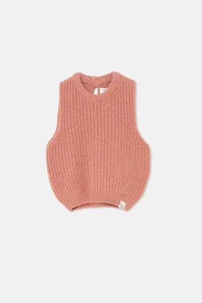 Soft tricot baby vest