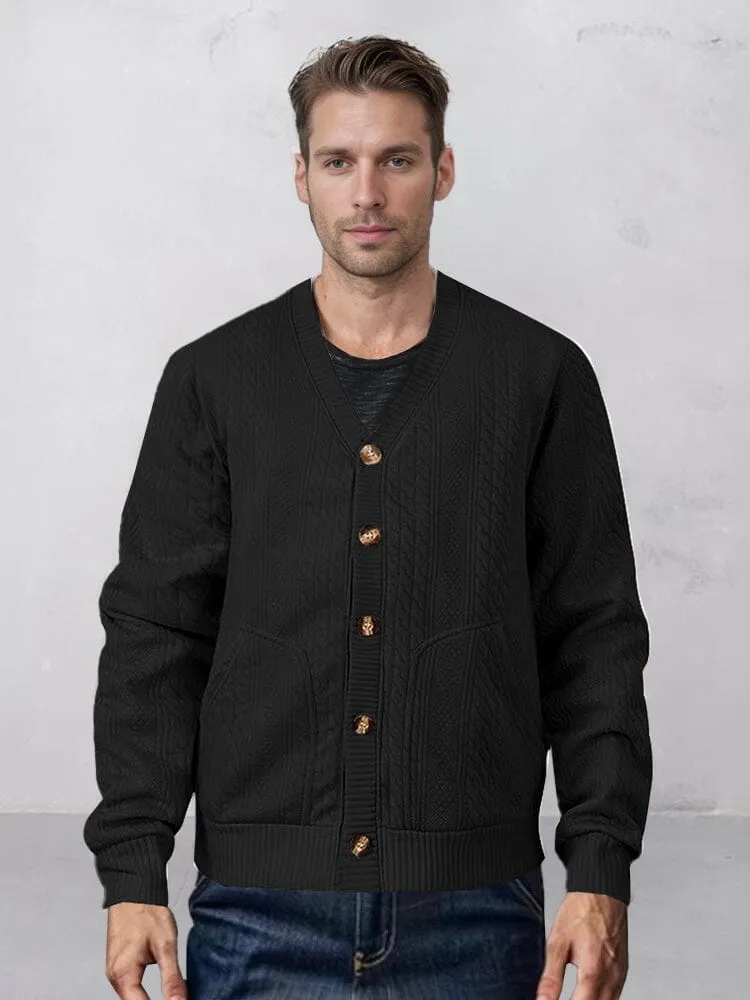 Soft Utility Jacquard Cardigan