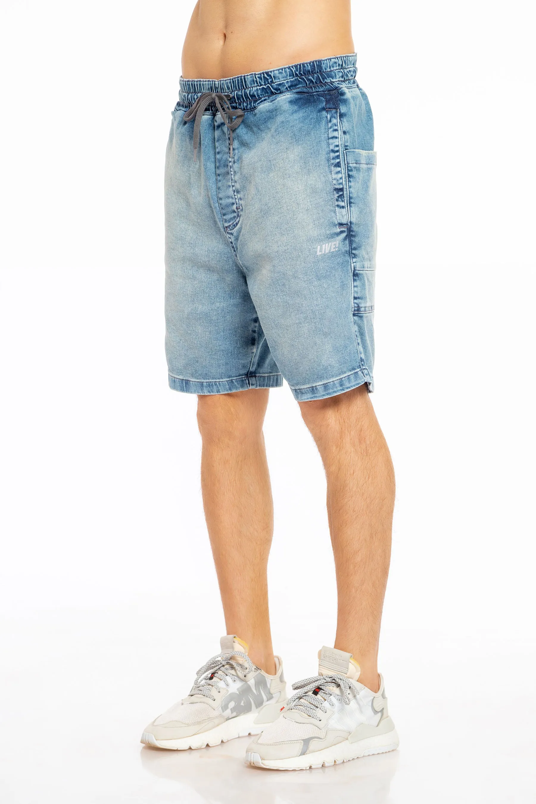 Stone Mix Denim Bermuda