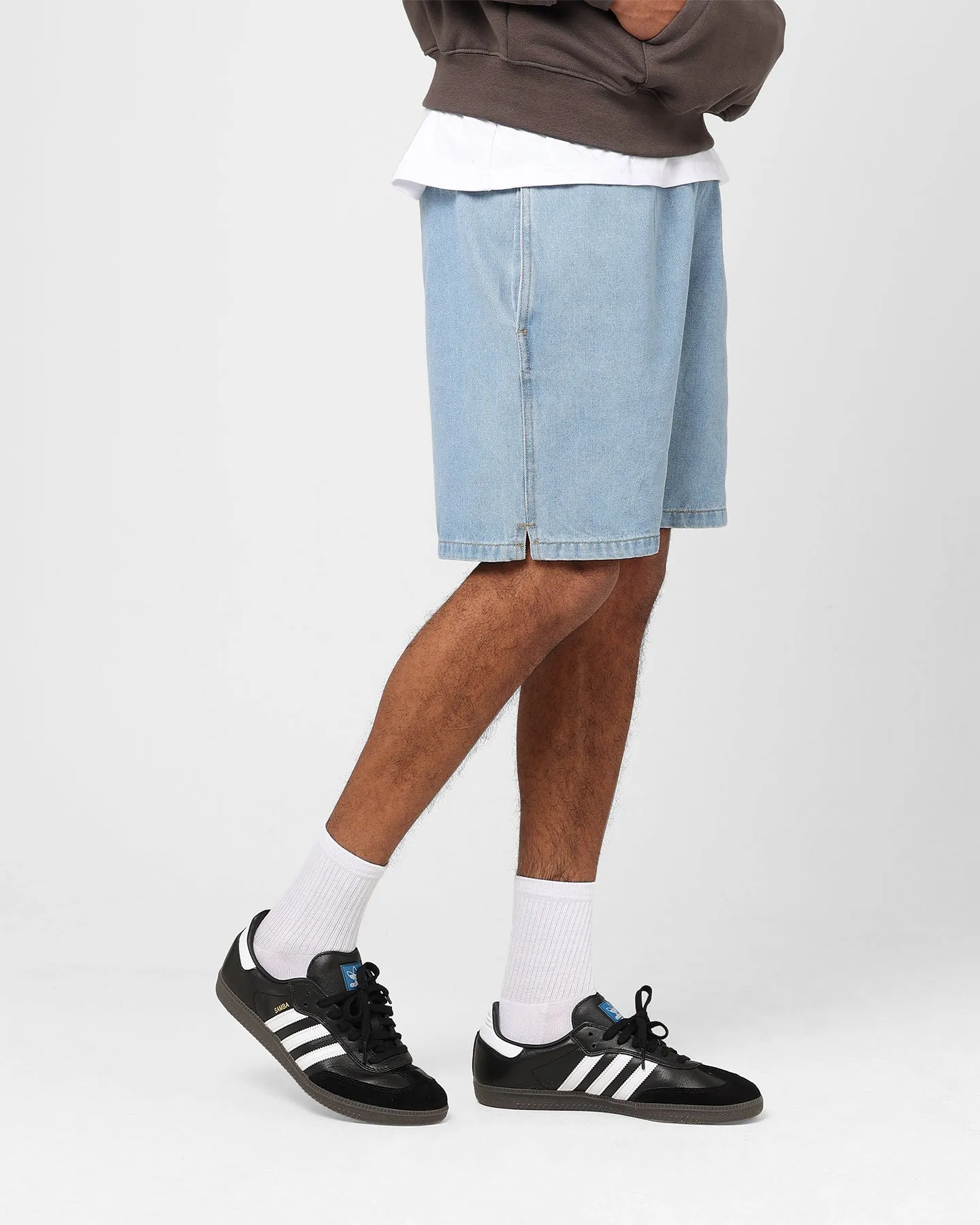 Stussy Workgear Denim Short Mid Blue