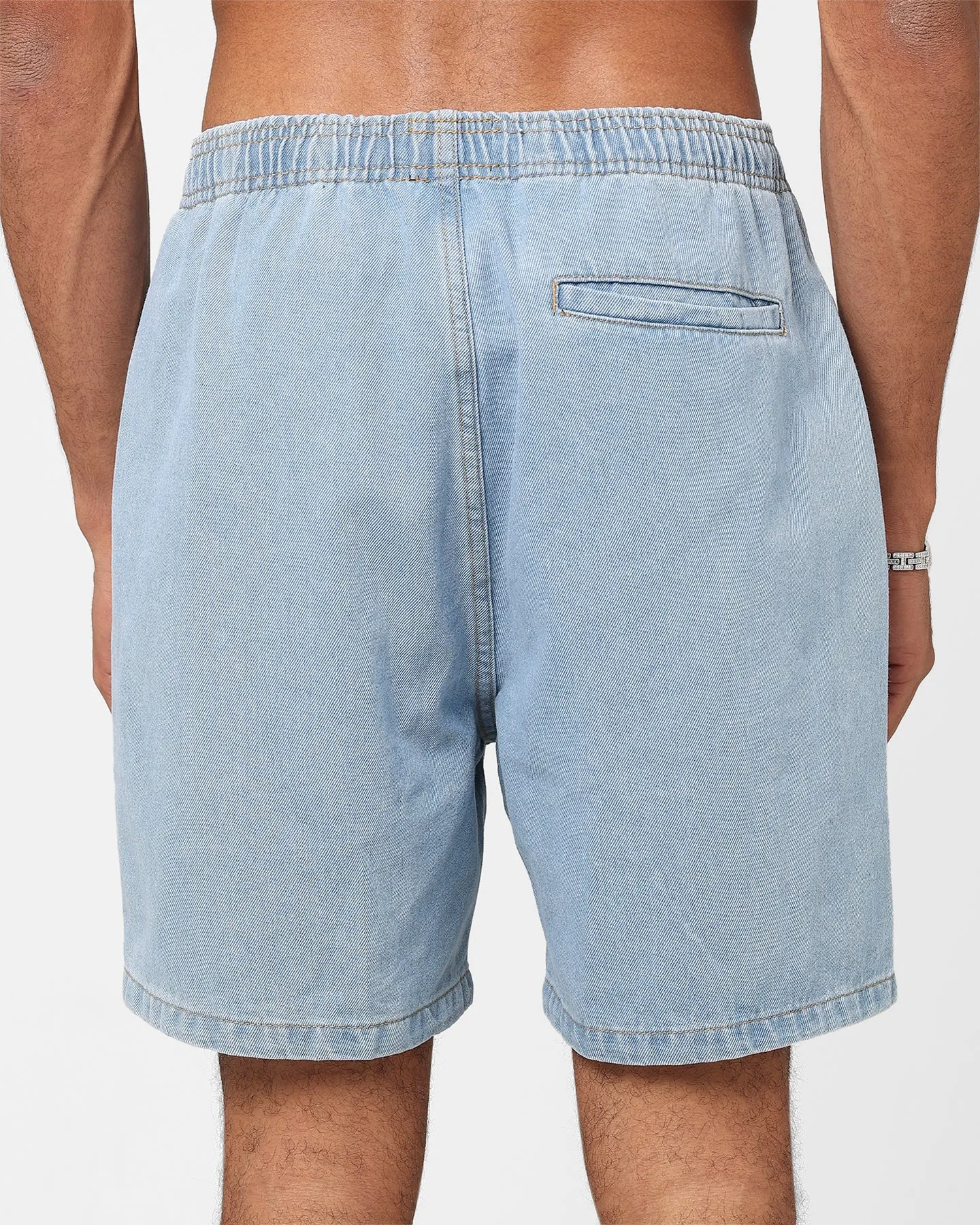 Stussy Workgear Denim Short Mid Blue