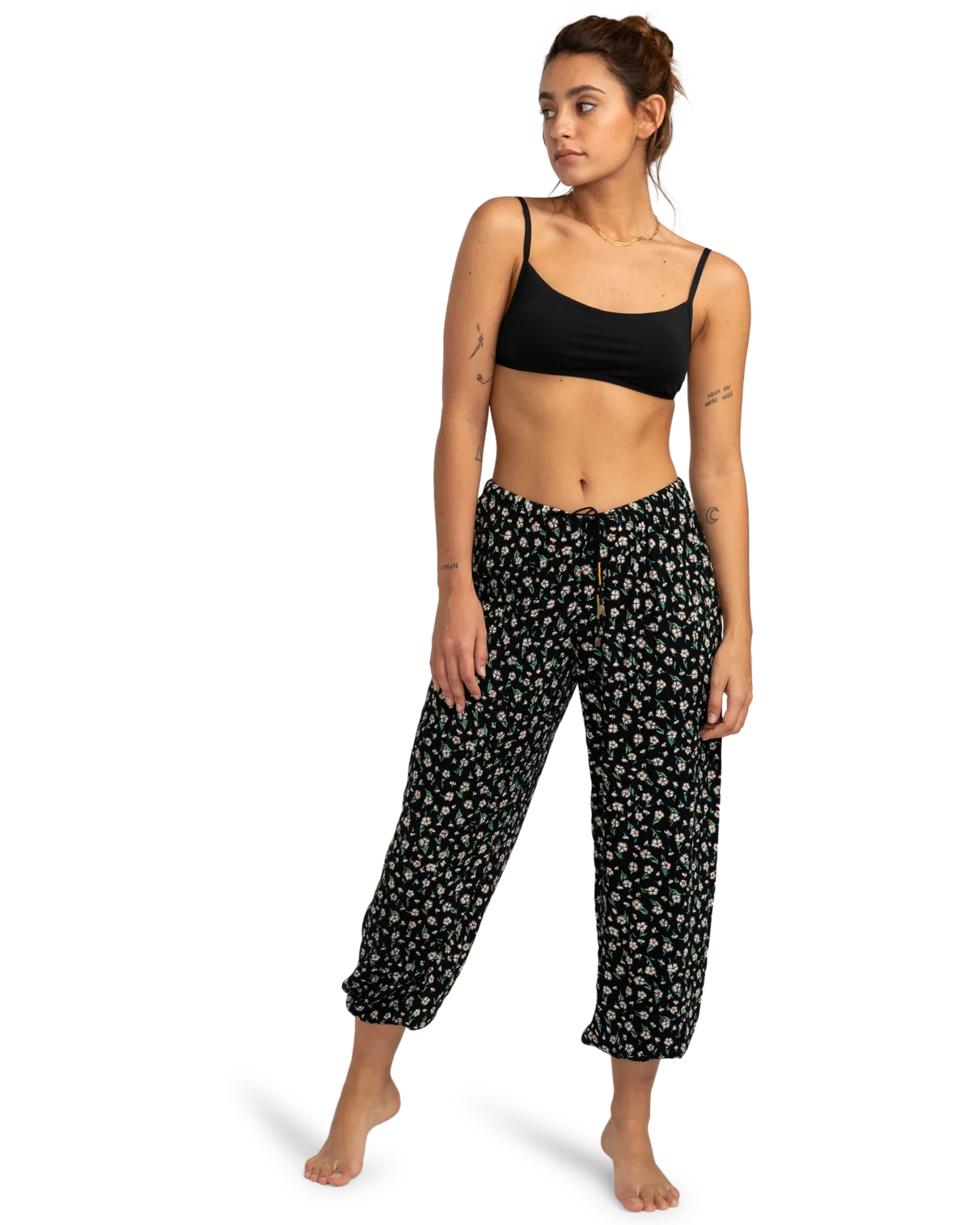 Sweet Surf Trousers in Off Black