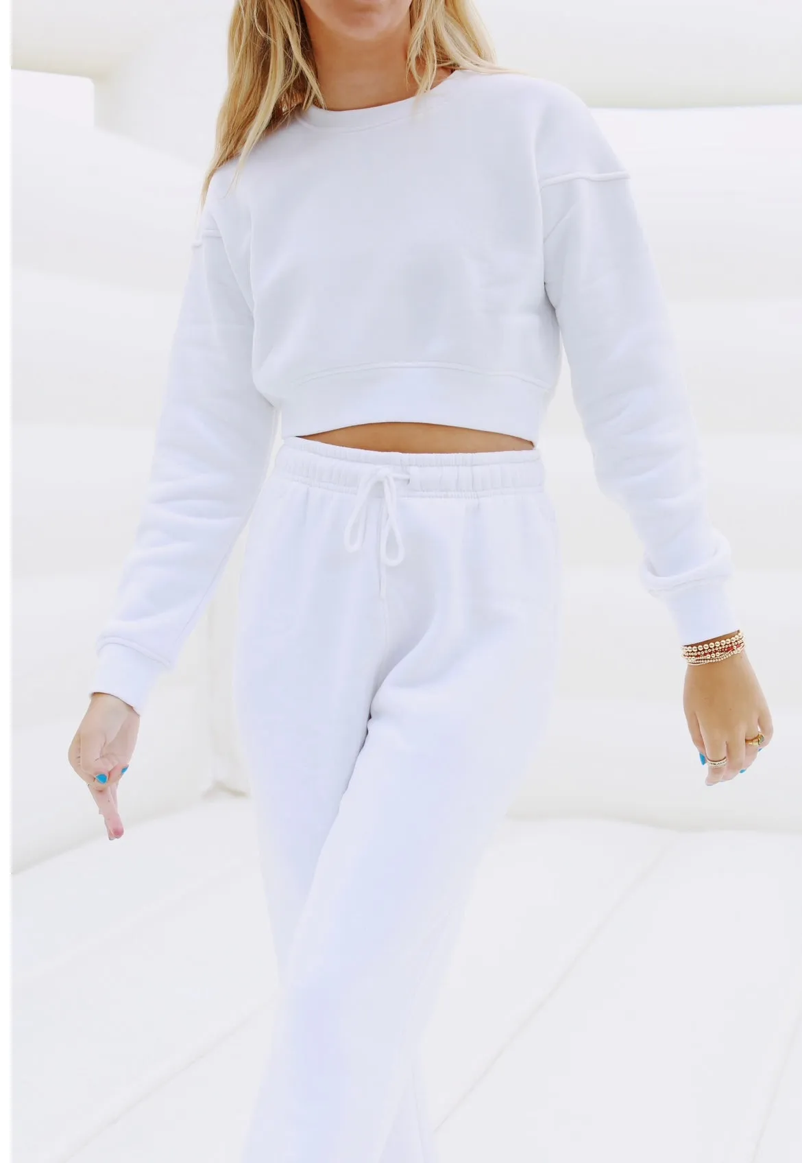 The Billow Sweatpants - White