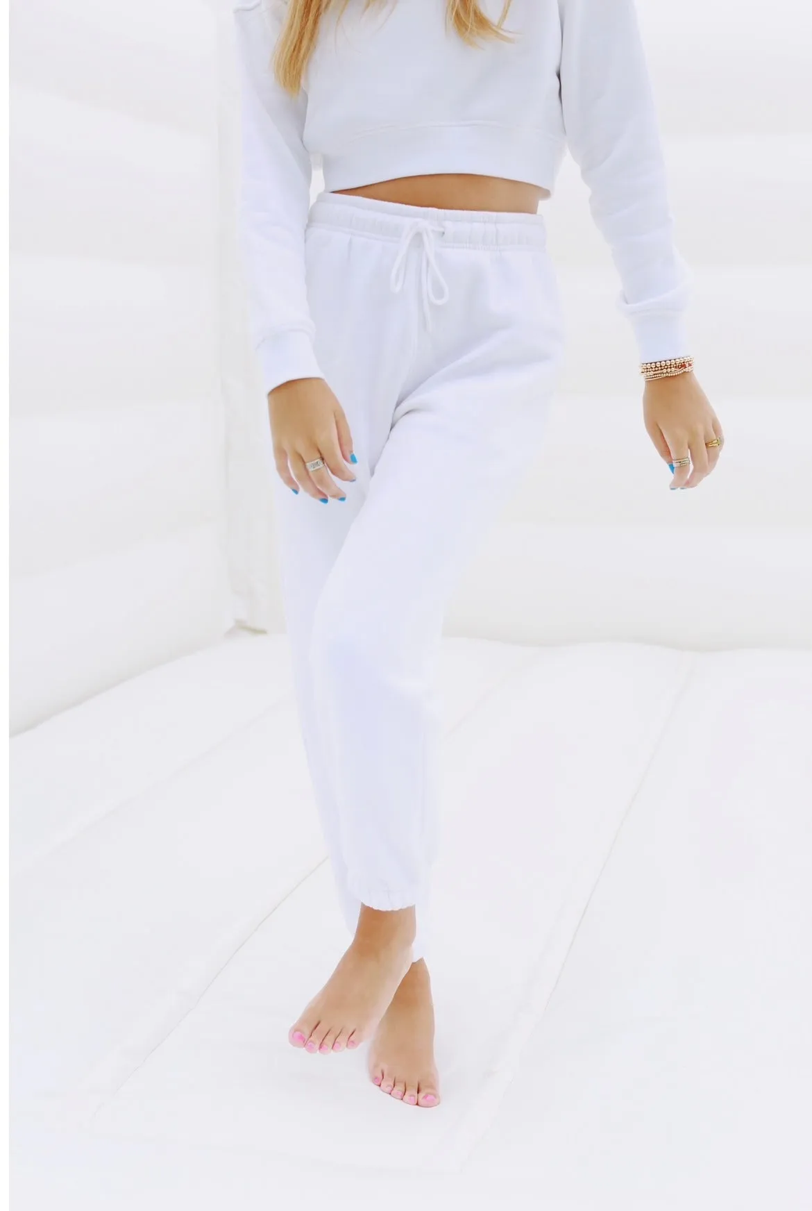 The Billow Sweatpants - White