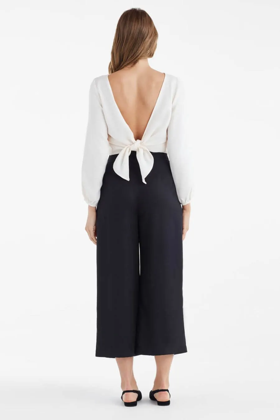 The Gathered Sleeve Wrap Top